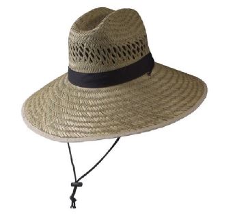 Turner Hat Sunbuster Lifeguard Hat Men's (7-1/4 to 7-5/8 in, Natural, Rush Straw)