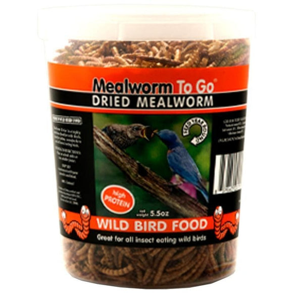 MEALWORM TO GO DRIED MEALWORM WILD BIRD FOOD (5.5 oz)