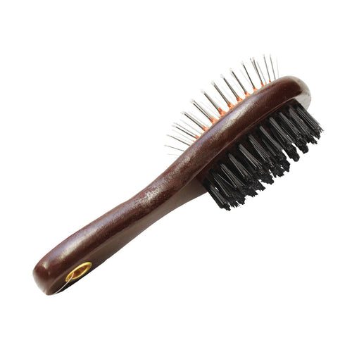 Aloe Care Pin and Bristle Brush 2-in-1 Wood