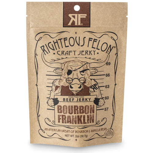 Righteous Felon Bourbon Franklin Beef Jerky