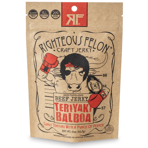 Righteous Felon Teriyaki Balboa Beef Jerky