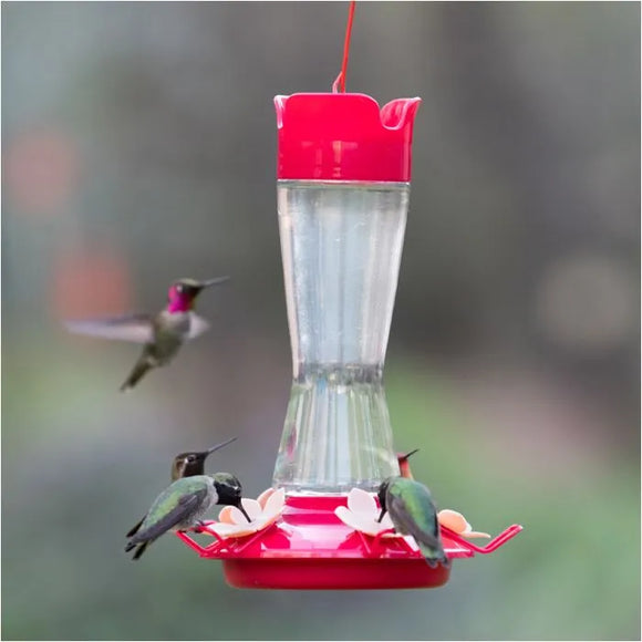 Perky-Pet® Top-Fill Pinch-Waist Glass Hummingbird Feeder (12 oz)