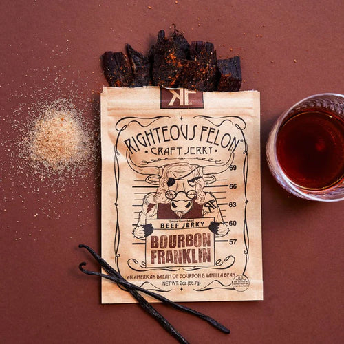 Righteous Felon Bourbon Franklin Beef Jerky