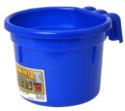 LITTLE GIANT PLASTIC HOOK OVER FEED PAIL (8 QT, RED)