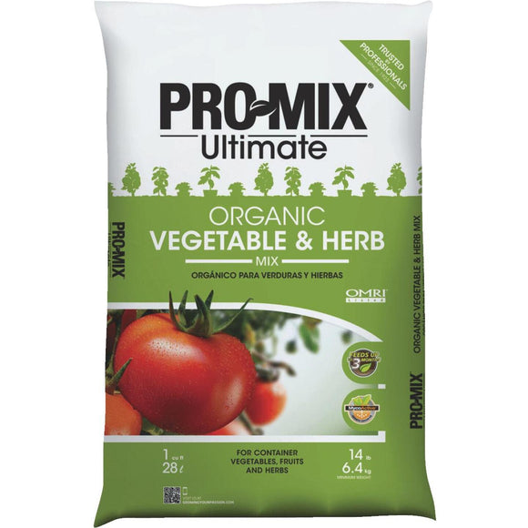 Pro Mix Ultimate 1 Cu. Ft. 14-1/2 Lb. Container Vegetables & Herbs Garden Soil