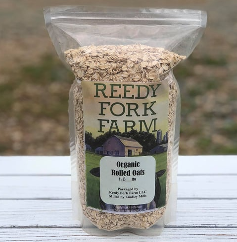 Reedy Fork Farm Organic Rolled Oats for Humans (50 LB)