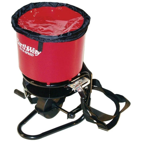 PROFESSIONAL HAND CRANK BROADCAST SPREADER (40 LB, RED)