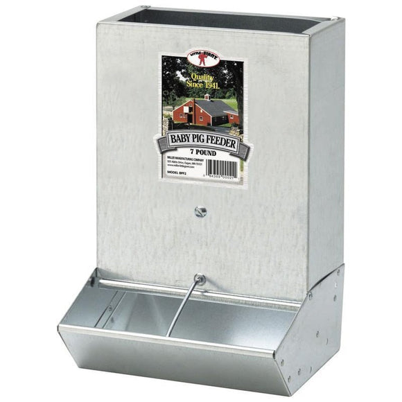 LITTLE GIANT 2 HOLE BABY PIG FEEDER GALVANIZED (7 LB)