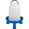 Double-Tuf Poultry Waterer with Legs (BLUE/WHITE)