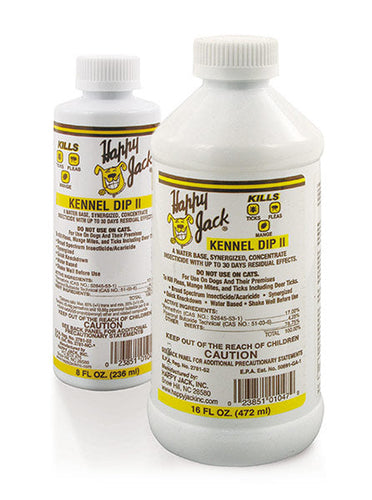 Happy Jack Kennel Dip II Flea Tick Dip Kills Lice & Ear Mites 4 oz