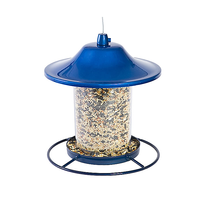 Perky-Pet® Blue Sparkle Panorama Feeder - 2 lb Seed Capacity ...