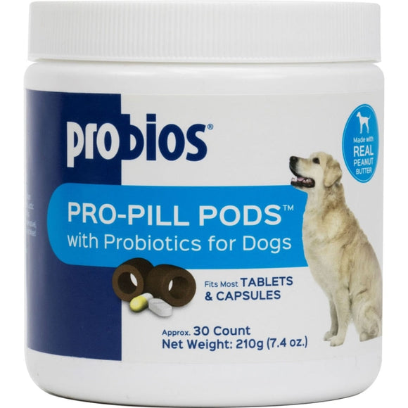 Probios Pro-Pill Pods W/ Probiotics For Dogs (Small Dog - Peanut Butter, 30 ct)